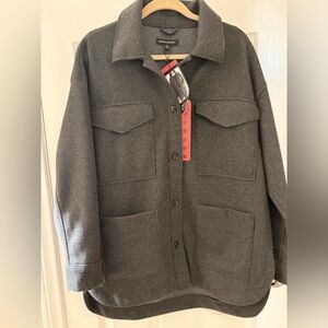 Banana Republic Dark Gray Woman’s Shirt Jacket